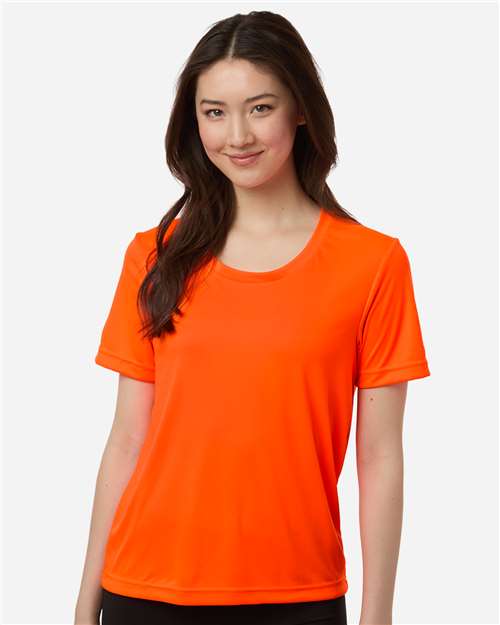 CORE365 CE10W, Women's Capital Performance T-shirt, Safety Orange