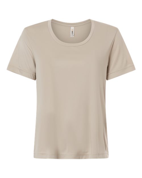 CORE365 CE10W, Women's Capital Performance T-shirt, Stone