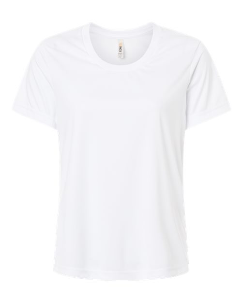 CORE365 CE10W, Women's Capital Performance T-shirt, White