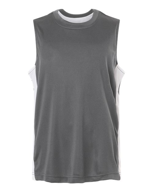 Team 365 TT115Y, Youth Zone Performance Reversible Jersey, Sport Graphite/ White