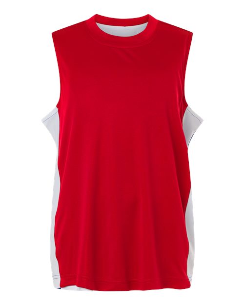 Team 365 TT115Y, Youth Zone Performance Reversible Jersey, Sport Red/ White