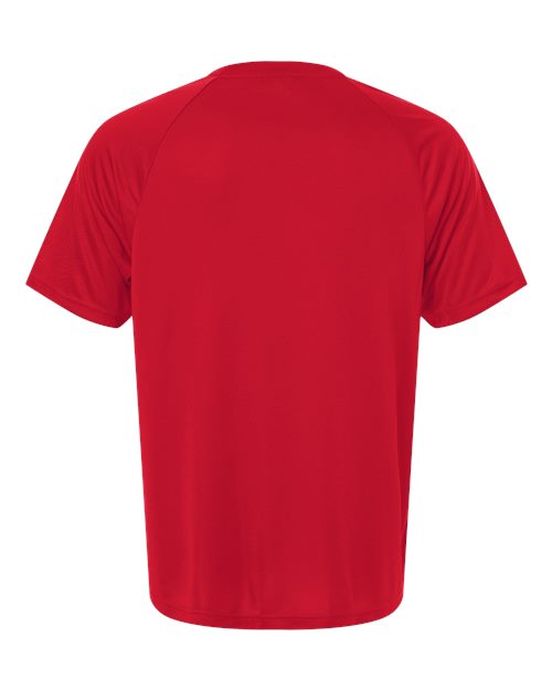 Team 365 TT11HN, Men's Zone Performance Henley, Sport Red