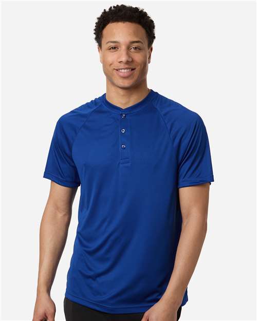 Team 365 TT11HN, Men's Zone Performance Henley, Sport Royal