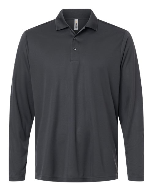 CORE365 CE108L, Men's Nova Performance Long Sleeve Pique Polo, Carbon