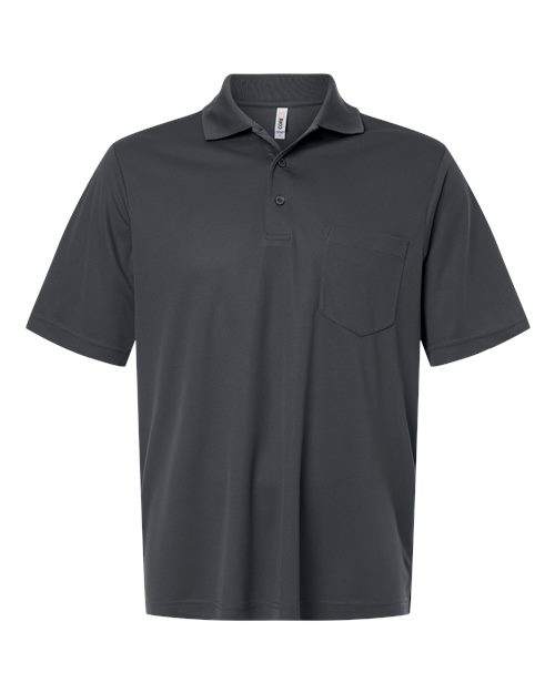 CORE365 CE108P, Men's Nova Performance Pique Pocket Polo, Carbon