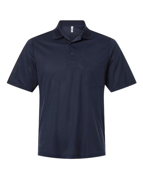 CORE365 CE108P, Men's Nova Performance Pique Pocket Polo, Classic Navy