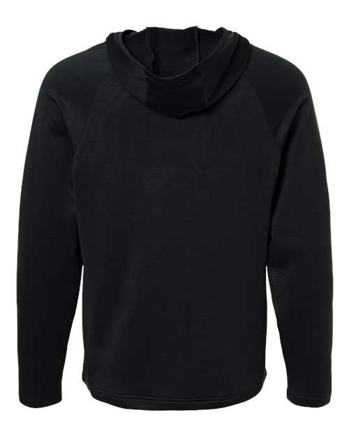 Team 365 TT200, Men's Qualify Quarter-zip Hooded Pullover, Black