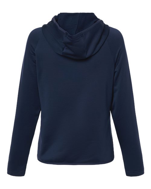 Team 365 TT200W, Women's Qualify Quarter-zip Hooded Pullover, Sport Dark Navy
