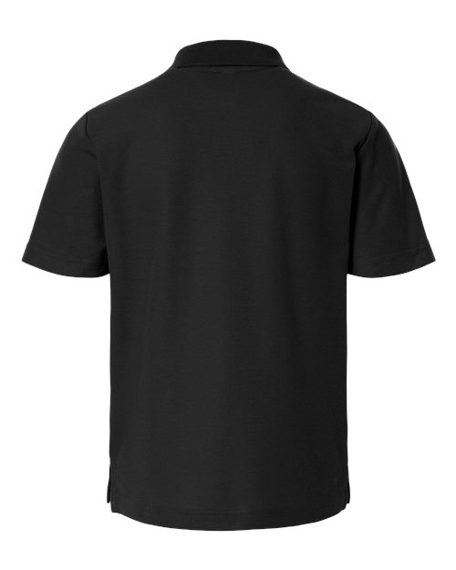 CORE365 CE106Y, Youth Resolve Cvc Performance Pique Polo, Black