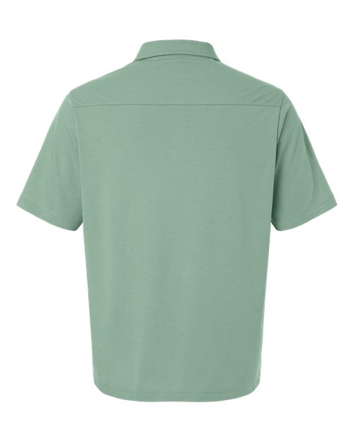 Devon & Jones DG102, Men's Seaton Pebble Textured Polo, Balsam Green