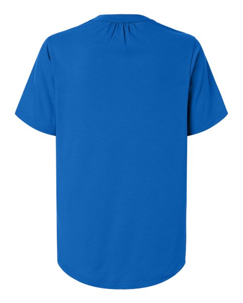 Devon & Jones DG102W, Women's Seaton Pebble Textured Polo, French Blue