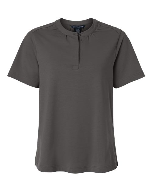 Devon & Jones DG102W, Women's Seaton Pebble Textured Polo, Graphite