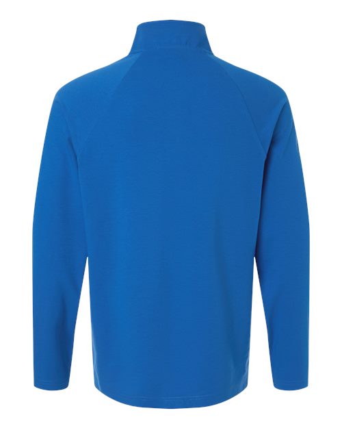 Devon & Jones DG402, Men's Seaton Pebble Textured Quarter-zip Pullover, French Blue
