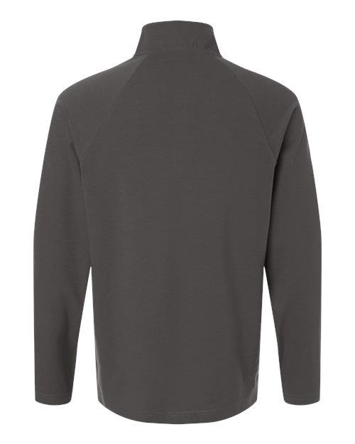 Devon & Jones DG402, Men's Seaton Pebble Textured Quarter-zip Pullover, Graphite