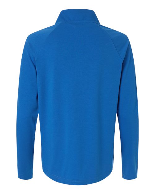 Devon & Jones DG402W, Women's Seaton Pebble Textured Quarter-zip Pullover, French Blue