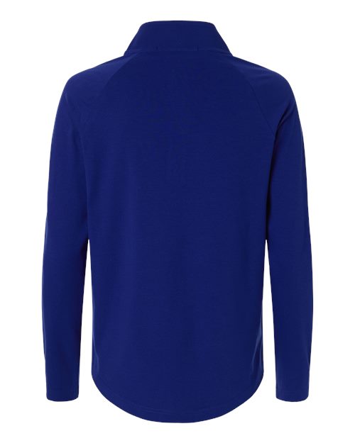 Devon & Jones DG402W, Women's Seaton Pebble Textured Quarter-zip Pullover, Midnight Royal