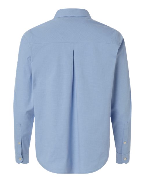 Devon & Jones DG505W, Women's Crownlux Performance Spencer Poplin Dress Shirt, Light Blue Melange