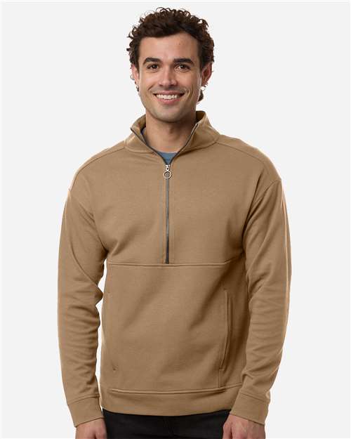 North End NE220, Men's Mantra Half-zip Ottoman Pullover, Cafe