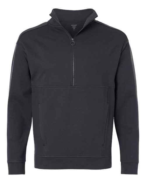 North End NE220, Men's Mantra Half-zip Ottoman Pullover, Carbon