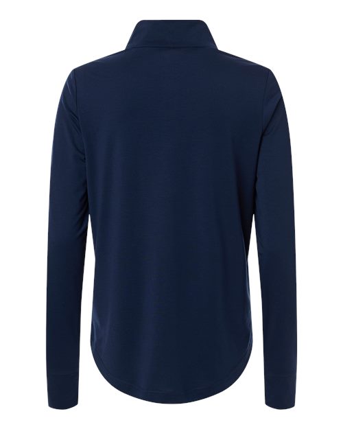 North End NE405W, Women's Jaq Stretch Performance Quarter-zip, Classic Navy/ Carbon