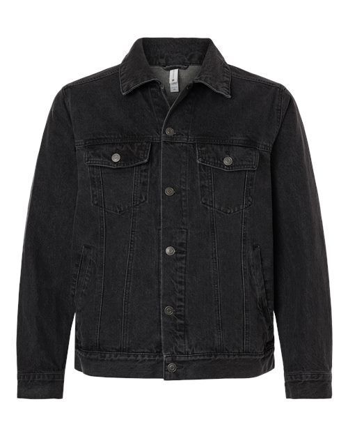 Harriton M75, Unisex Cooper Denim Jacket, Washed Black