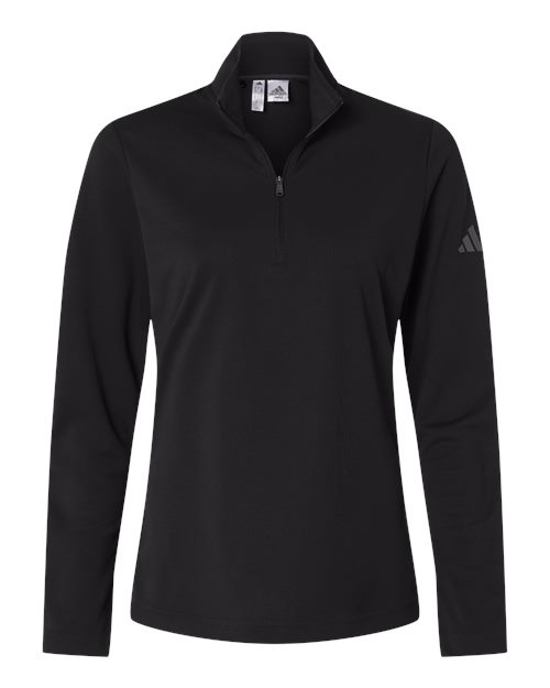 Adidas A400, Women's Lightweight Quarter-zip Pullover, Black