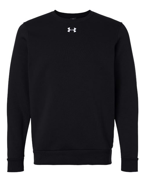 Under Armour 6014160, Men's Team Icon Fleece Crew, Black/ White