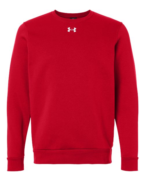 Under Armour 6014160, Men's Team Icon Fleece Crew, Red/ White