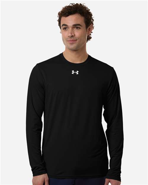 Under Armour 6014166, Men's Team Vanish Long Sleeve T-shirt, Black/ White