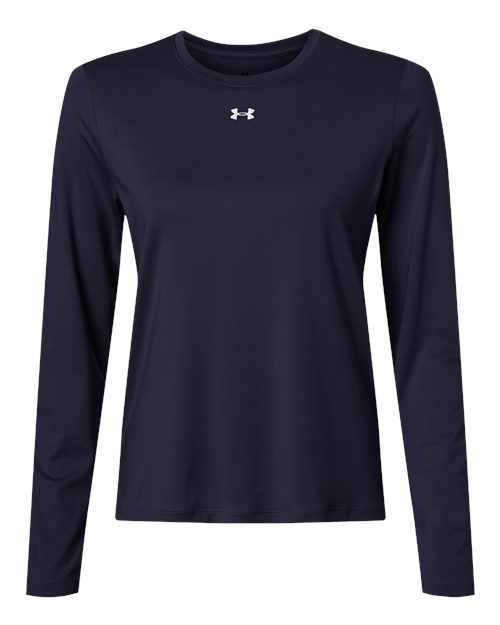 Under Armour 6014457, Women's Team Vanish Long Sleeve T-shirt, Midnight Navy/ White