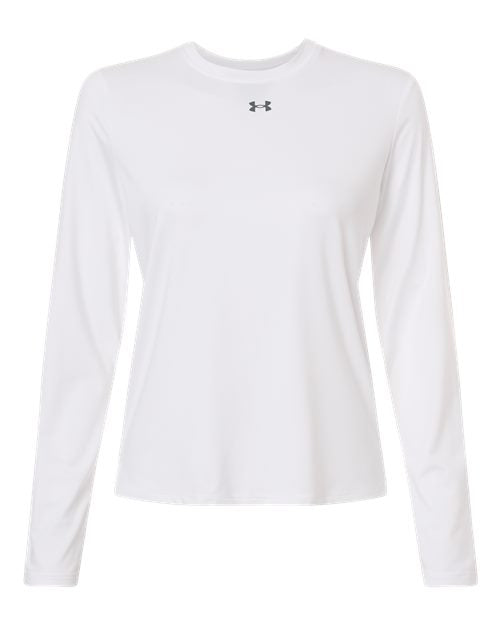 Under Armour 6014457, Women's Team Vanish Long Sleeve T-shirt, White/ Pitch Grey