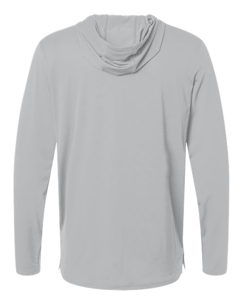 Under Armour 6014164, Men's Team Vanish Hooded Long Sleeve T-shirt, Mod Grey/ White