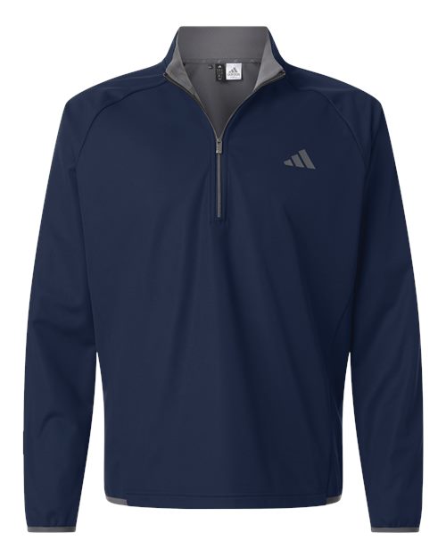 Adidas A2027, Men's Ultimate365 Wind Quarter-zip Pullover, Collegiate Navy