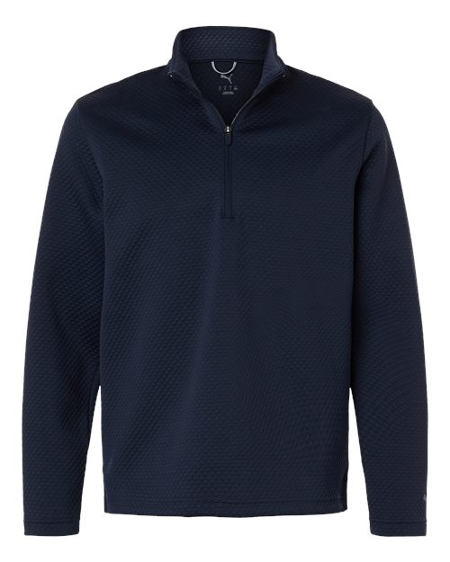 Puma Golf 638595, Men's Pebble Quarter-zip Pullover, Deep Navy