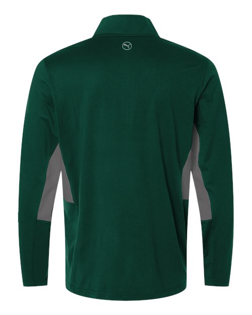 Puma Golf 628858, Men's Pure 2.0 Quarter-zip, Dark Myrtle/ Slate Sky