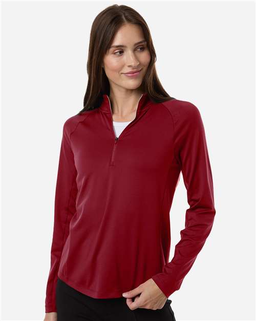 Puma Golf 629449, Women's Pure 2.0 Quarter-zip Pullover, Dark Crimson