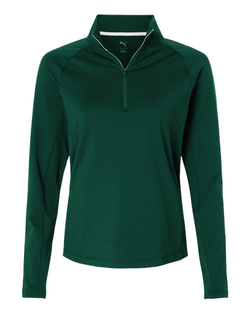 Puma Golf 629449, Women's Pure 2.0 Quarter-zip Pullover, Dark Myrtle