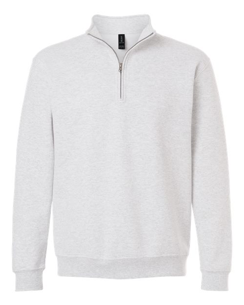 Gildan 18810, Unisex Heavy Blend Quarter-zip Sweatshirt, Ash