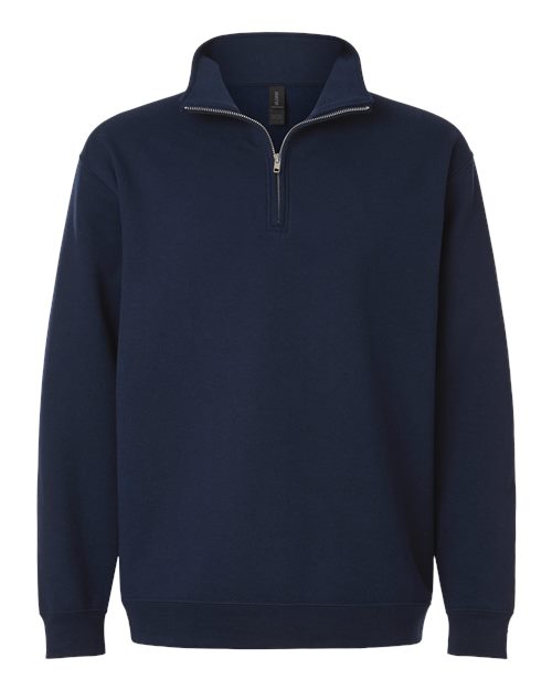 Gildan 18810, Unisex Heavy Blend Quarter-zip Sweatshirt, Navy