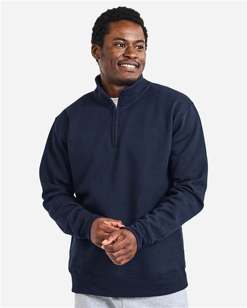Gildan 18810, Unisex Heavy Blend Quarter-zip Sweatshirt, Navy