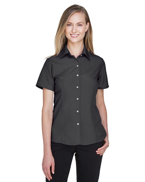 Women's Barbados Textured Camp Shirt - - 13851 252B9 4-4.9 oz AB Exclusive Brands CA New ab Dress Shirts Harriton M560W New AB Polyester Rayon S&S Deep Deals S&S Exclusive Brands Short Sleeves Tops Womens Wovens Wovens & Dress Shirts Wrinkle Free