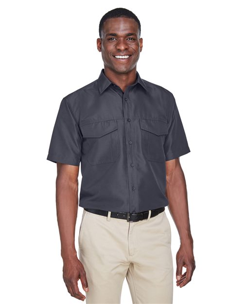 Men's Key West Short Sleeve Performance Staff Shirt - - 13873 256B9 3-3.9 oz AB Exclusive Brands CA New ab Dress Shirts Explore Resort & Gift Explore Resort & Gift Staff Uniforms Explore Resort & Gifting Activities & Service Fishing Shirts Harriton M580 Mens & Unisex New AB Pockets Polyester - 100% Ripstop S&S Exclusive Brands Short Sleeves Tops Wovens Wovens & Dress Shirts