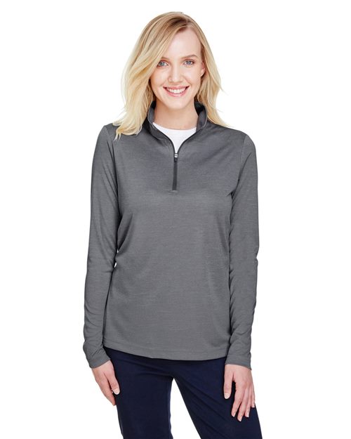 Women's Zone Sonic Heather Performance Quarter-Zip Pullover - - 13885 3-3.9 oz 702D9 AB Exclusive Brands Activewear Back to School 2025 CA CA New ab Long Sleeves Moisture-Management New AB Performance Polos & Knits Polyester - 100% Pullovers Quarter-Zips S&S Exclusive Brands Sun/UV Protection Team 365 Tops TT31HW Womens Zips