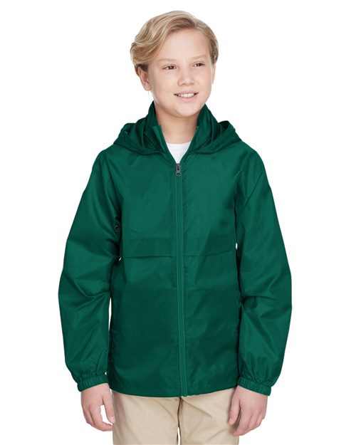 Youth Zone Protect Lightweight Jacket - - 13927 730D9 AB Exclusive Brands Activewear Back to School 2025 CA CA New ab Explore Corporate Explore Corporate Gifting & Incentives Explore Corporate Gifting - Budget Friendly Full-Zips Hooded Jackets New AB Outerwear Polyester - 100% S&S Exclusive Brands Safety Team 365 TT73Y Water Resistant Youth Zips