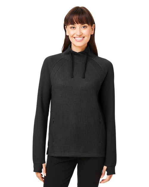 Women's Rhythm Waffle Cross-Neck Pullover -  - 14153