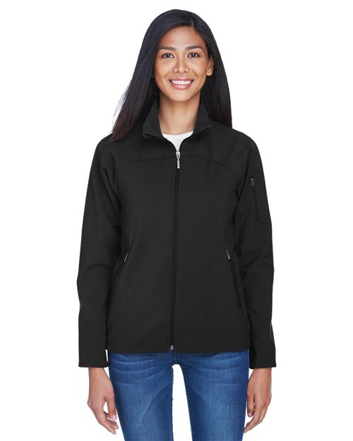 Women's 3-layer Fleece Performance Soft Shell Jacket - - 14172 105D3 78034 8-8.9 oz AB Exclusive Brands CA New ab Full-Zips Jackets New AB North End Outerwear Performance S&S Exclusive Brands Spandex Thermals Womens Zips