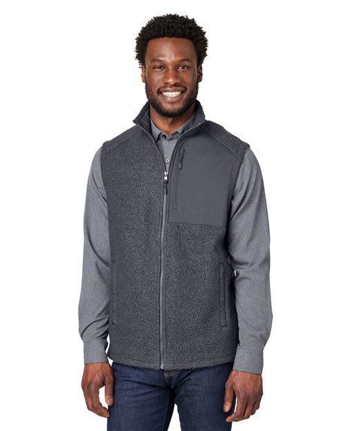 Men's Aura Sweater Fleece Vest - - 14292 11-11.9 oz 201D3 AB Exclusive Brands CA New ab Fleece Full-Zips Jackets Mens & Unisex NE714 New AB North End Outerwear Pockets Polyester - 100% S&S Deep Deals the edit fall fleece 2025 Vests Zips