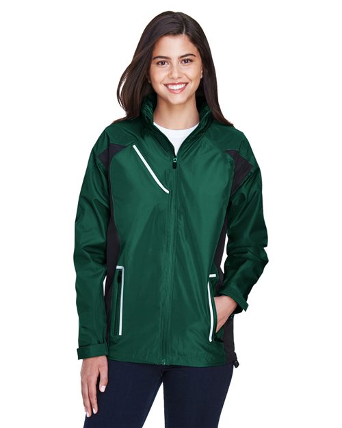 Women's Dominator Waterproof Jacket - - 14311 747D9 AB Exclusive Brands CA New ab Full-Zips Hooded Jackets New AB Outerwear Performance Polyester - 100% Rain Coats S&S Deep Deals S&S Exclusive Brands Team 365 TT86W Waterproof Womens Zips