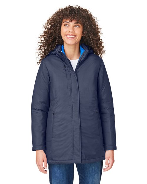 Women's Inspire 3-in-1 Jacket with Insulated Liner - - 14491 315A7 AB Exclusive Brands CA New ab CE725W CORE365 Full-Zips Hooded Jackets Long Sleeves Media Pocket New AB Nylon Outerwear Pockets Polyester Puffers S&S Exclusive Brands Tear Away Water Resistant Womens Zips