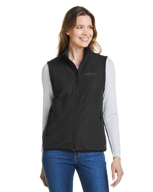 Women's M2 Rocklin Vest - - 14790 706D1 CA New ab Fleece Full-Zips Jackets M15779 Marmot New AB Outerwear Performance Pockets Polyester - 100% Recycled Vests Visible Logos Womens Zips